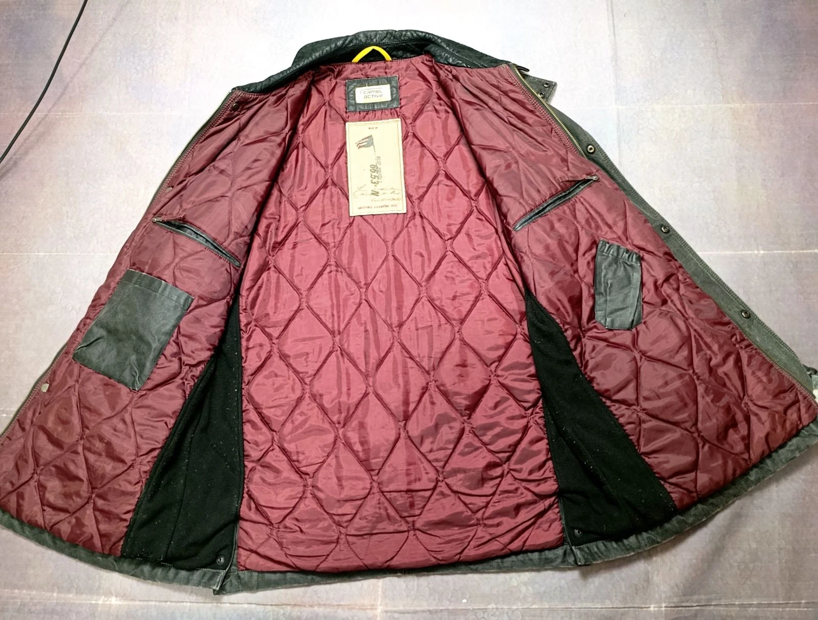 🔥 Camel Active Waxed Field Jacket XL EU54 Heavyweight Outdoor Coat Vintage – photo 10